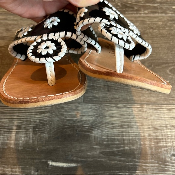 Black Patent Leather Jack Rogers Sandals - Picture 3 of 7